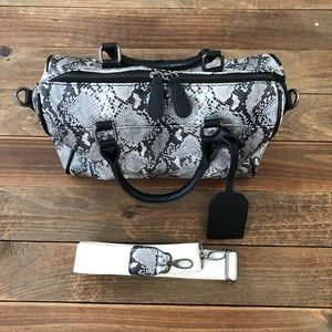 Nila Anthony Snakeskin Satchel